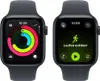 Two smartwatch screens are shown side-by-side. The left screen displays activity rings, and the right screen shows an outdoor running app. Náhľad obrázku produktu