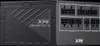 The image shows the rear panel of a black computer power supply unit, displaying its various connection ports. Produktbild-Vorschau