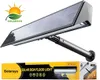A solar-powered floodlight with a solar panel and adjustable arm, shown against a white background. The product packaging is visible at the bottom. Produktbild-Vorschau