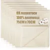 com-four® 6x Bäckerleinen, Seihtuch, Passiertuch, Produktbild-Vorschau 1