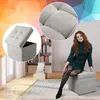 MG Design Polsterhocker Grau 45x45 cm - Stauraum 50L, bis Produktbild-Vorschau 4
