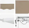 Einziehbare Markise Beige 400 x 300 cm Polyester und Metall Produktbild-Vorschau 10