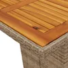 9-tlg. Garten-Essgruppe mit Kissen Beige Poly Rattan Produktbild-Vorschau 8