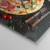 Bilder auf glas - Pizza Käse Tomaten - 100x70cm - Produktbild-Vorschau 5