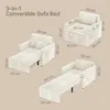Divano letto BEALIFE, divano letto trasformabile 3 in 1, Anteprima dell’immagine prodotto 9