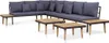 vidaXL 7-tlg. Garten-Lounge-Set mit Kissen Massivholz Produktbild-Vorschau 1