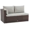 BEAUTYSOFA | SEVILLA Polyrattan Gartenlounge Braun – Produktbild-Vorschau 11
