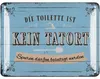 LANOLU Retro Blechschild Toilettenschild lustig, lustige WC Produktbild-Vorschau 1
