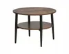 Runder Couchtisch „ELLA“, brauner Industrietisch 60 cm Produktbild-Vorschau 2