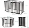 COSTWAY Grille de protection de cheminée pliable, Grille de Voir les images du produit 3