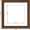 Rám 20x20 s paspartou 15x15 - Columbia Walnut Náhľad obrázku produktu 2