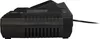 Side view of a black battery charger. Produktbild-Vorschau