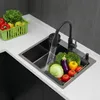 Zlewozmywak kuchenny – jedno komorowy – 60 × 45 cm – stal Podgląd zdjęcia produktu 6