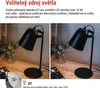 Stolní lampa NINA na žárovku E27, černá Náhled obrázku produktu