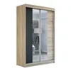 Schuifdeurenkast, 2 deuren, met spiegel! Moderne garderobe Productafbeelding-voorbeeld 2