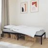 vidaXL Kovový noční stolek černý 80x200 cm Náhled obrázku produktu 2