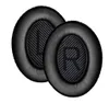 Two black ear pads for headphones are shown against a white background. Produktbild-Vorschau