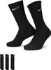 Two black Nike crew socks are shown standing upright, with a smaller group of three socks in the bottom left corner. Produktbild-Vorschau
