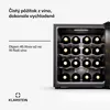 Klarstein voľne stojaca chladnička na víno, 1-zónová malá Náhľad obrázku produktu 2