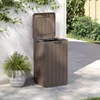 Outdoor-Mülltonne Braun 38x38x65 cm PP Produktbild-Vorschau 3