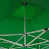 Gazebo richiudibile pieghevole 3 X 3 Verde ricoperto in PVC Anteprima dell’immagine prodotto 5