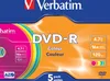 1x5 Verbatim DVD-R 4,7GB Colour 16x Speed, Slim Case Produktbild-Vorschau 6
