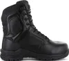 A black leather work boot shown from the side against a white background. Produktbild-Vorschau