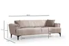 Hanah Home, Hamlet - Beige, 3-Sitzer-Schlafsofa, BUCHENHOLZ Produktbild-Vorschau 9