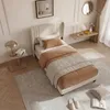 ProximaX gestoffeerd bed 90x200 cm, beige linnen, zachte Productafbeelding-voorbeeld 2