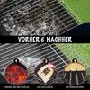 Škrabka na čištění grilů, dřevěná, s drážkami, čistič na Náhled obrázku produktu 3