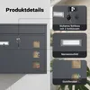 Skrzynka na listy Wiltec V12 antracyt 360 x 115 x 320 mm, Podgląd zdjęcia produktu 13