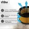 vhbw 2x Faltenfilter kompatibel mit Kärcher WD 5, WD Produktbild-Vorschau 2
