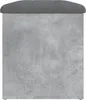A close-up of a storage ottoman with a concrete-like texture. Náhled obrázku produktu