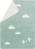 Coperta per neonati Lovebirds colore verde chiaro 75x100cm Anteprima dell’immagine prodotto 1