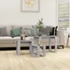 vidaXL Zestaw stolików 3-częściowy beton szary materiał Podgląd zdjęcia produktu 2
