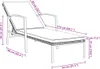 Lettini prendisole 2 pezzi con tavolo in rattan grigio Anteprima dell’immagine prodotto 8