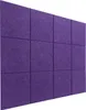 A wall covered with purple acoustic panels. Náhled obrázku produktu