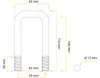 Klemmhalterbefestigung M12 105/42/105 für Pkw-Anhänger Produktbild-Vorschau 2