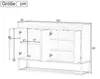 Buffet Moderne 120 X 30 X 80 Cm - Buffet Style Minimaliste Voir les images du produit 7