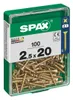 Spax Universalschrauben 2.5 x 20 mm PZ 1 - 100 Stk. Produktbild-Vorschau 4