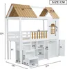 okwish Etagenbett Stockbett 90x200cm mit Kleiderschrank und Produktbild-Vorschau 7