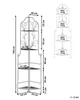 BELIANI Gartenregal in Eckform aus Metall 4 Ablageflächen Produktbild-Vorschau 3