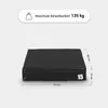 A black plyometric box with dimensions indicated. Produktbild-Vorschau
