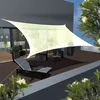 Tenda da sole UV 4x6 HDPE rettangolare baldacchino giardino Anteprima dell’immagine prodotto 3