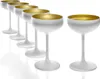 Stölzle Lausitz Set 6 Stück ELEMENTS Sektschale weiss gold Produktbild-Vorschau 1