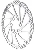 Clarks 6b remschijf, zilver, 180 mm. Zilver, 180 mm Productafbeelding-voorbeeld 3