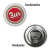 Beer Magnet rund mit Flaschenöffner im Kronkorken-Design Produktbild-Vorschau 2