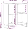vidaXL Armoire à plateaux Chêne Sonoma 84,5x38x89 cm Voir les images du produit 8