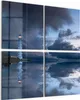 DEQORI Glasbild Echtglas 4x50x50 cm 'Leuchtturm im Produktbild-Vorschau 1