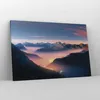 Bild auf Leinwand - Leinwandbild - Einteilig - Berge Wolken Produktbild-Vorschau 4